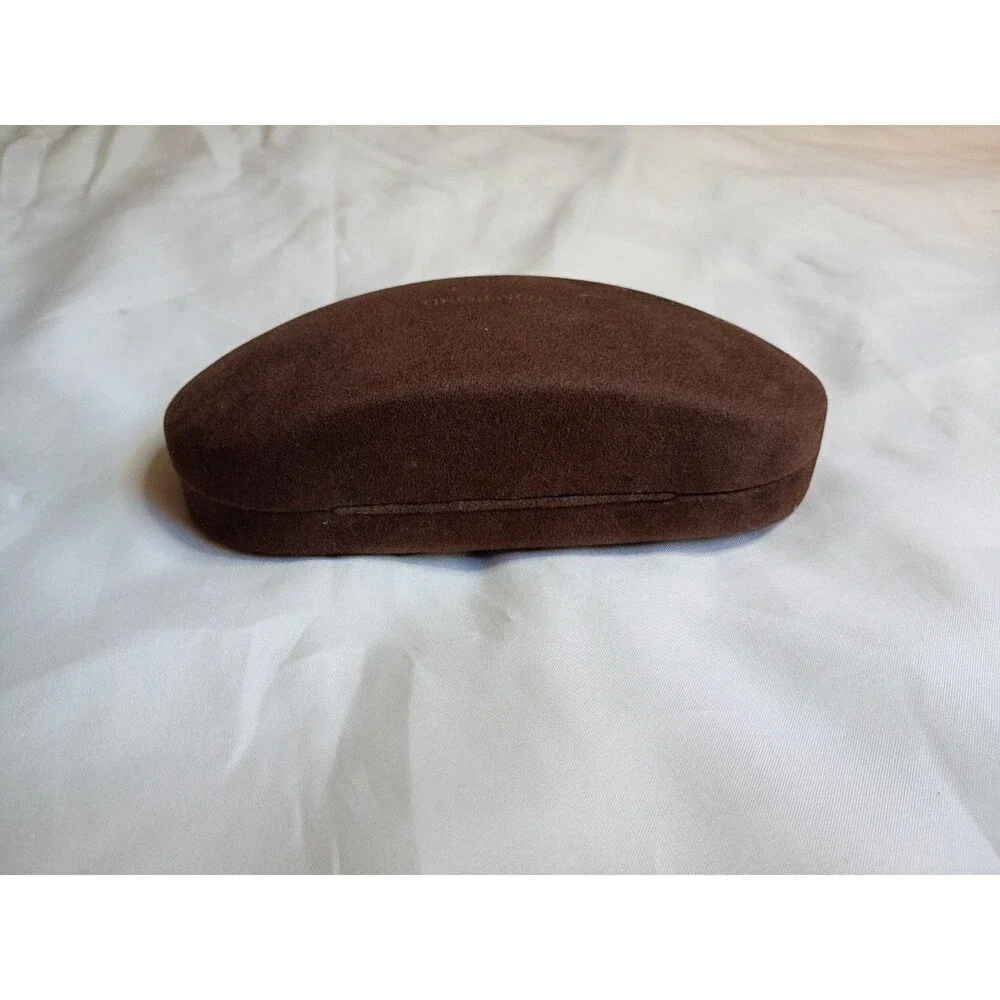 Tom Ford Brown Hard Sunglasses Case Clamshell Suede